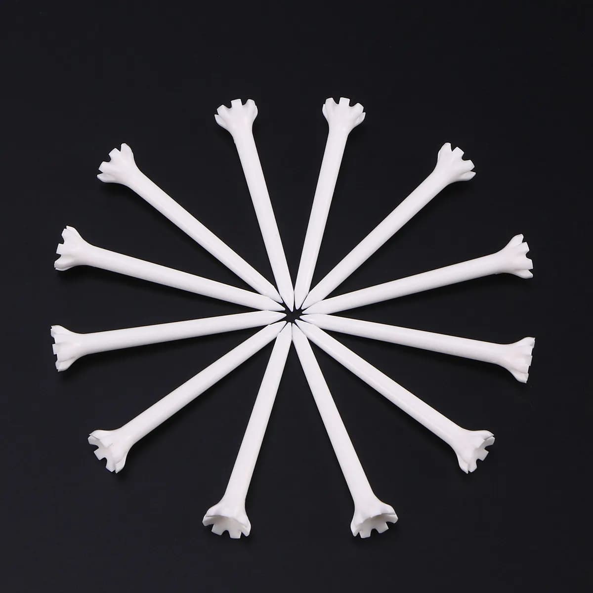 100 Pezzi Tee da Golf in Plastica Infrangibili 70mm Leggeri, Attrezzi per Allenamento Sportivo all'Aperto, Picchetti in Plastica