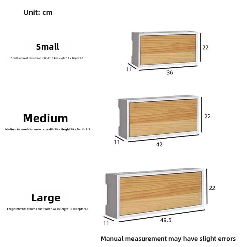 Wall box in real wood for router, decorative cover, Cat6 cable organizer for optical modems and wall sockets