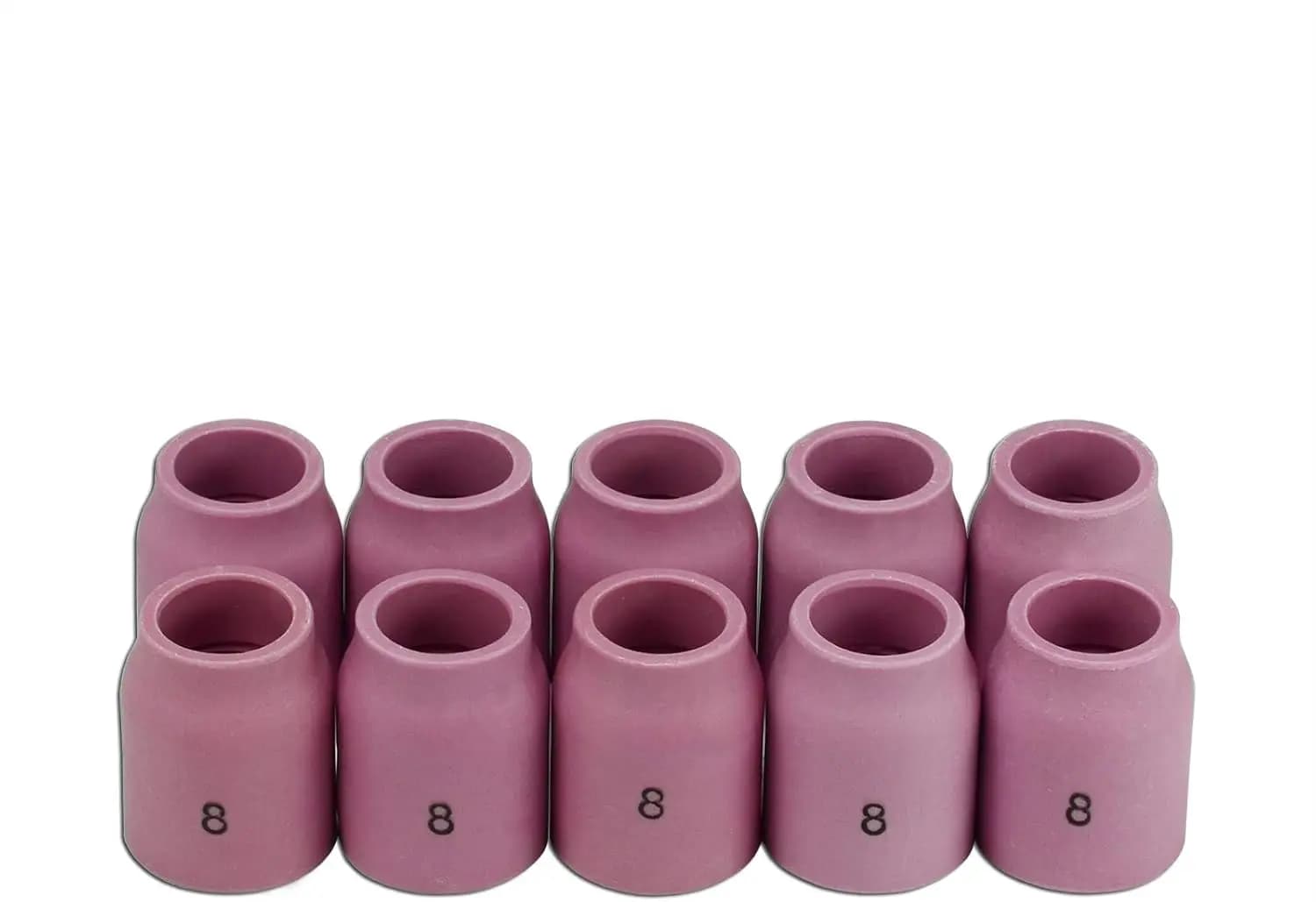 10 set tazza in ceramica con ugello in alluminio per lente gas TIG 53N61S 8 # 1/2" 12,5 mm per torcia per saldatura TIG compatibile con 9 17 18 20 25