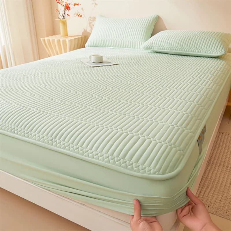 Coprimaterasso Trapuntato Impermeabile Premium, Lenzuolo con Angoli Elasticizzati - Ipoallergenico, Comfort di Classe A per il Tuo Sonno