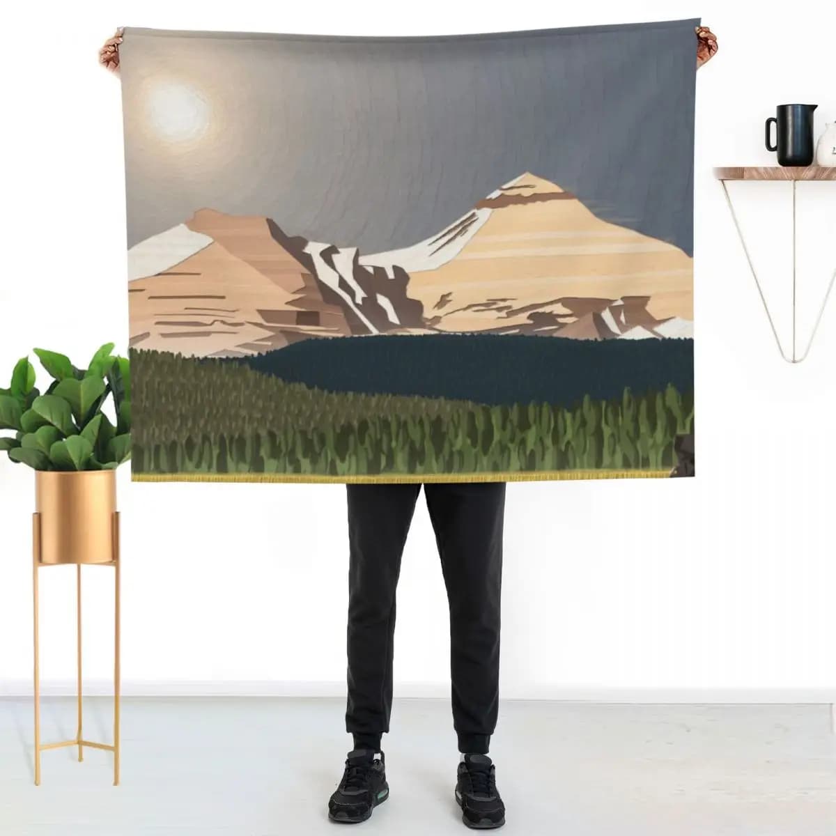 Coperta Heat at Banded Peak, coperta calda e morbida multiuso per la casa e i viaggi