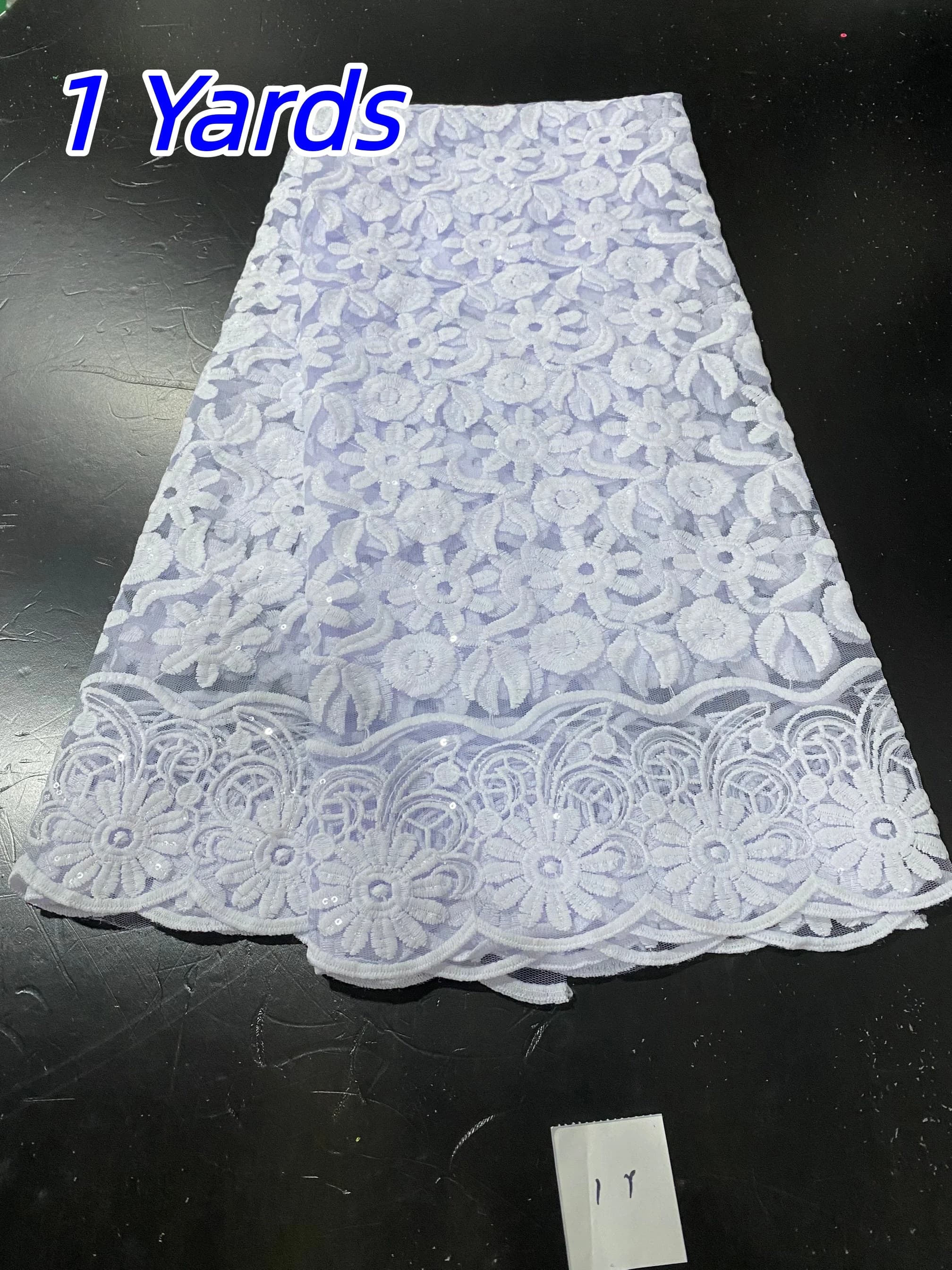 Clearance sale Nigerian Tulle Lace Fabrics Guipure Cord Lace African Gild Jacquard Lace Fabric for Sewing Party Dresses,1 Yards