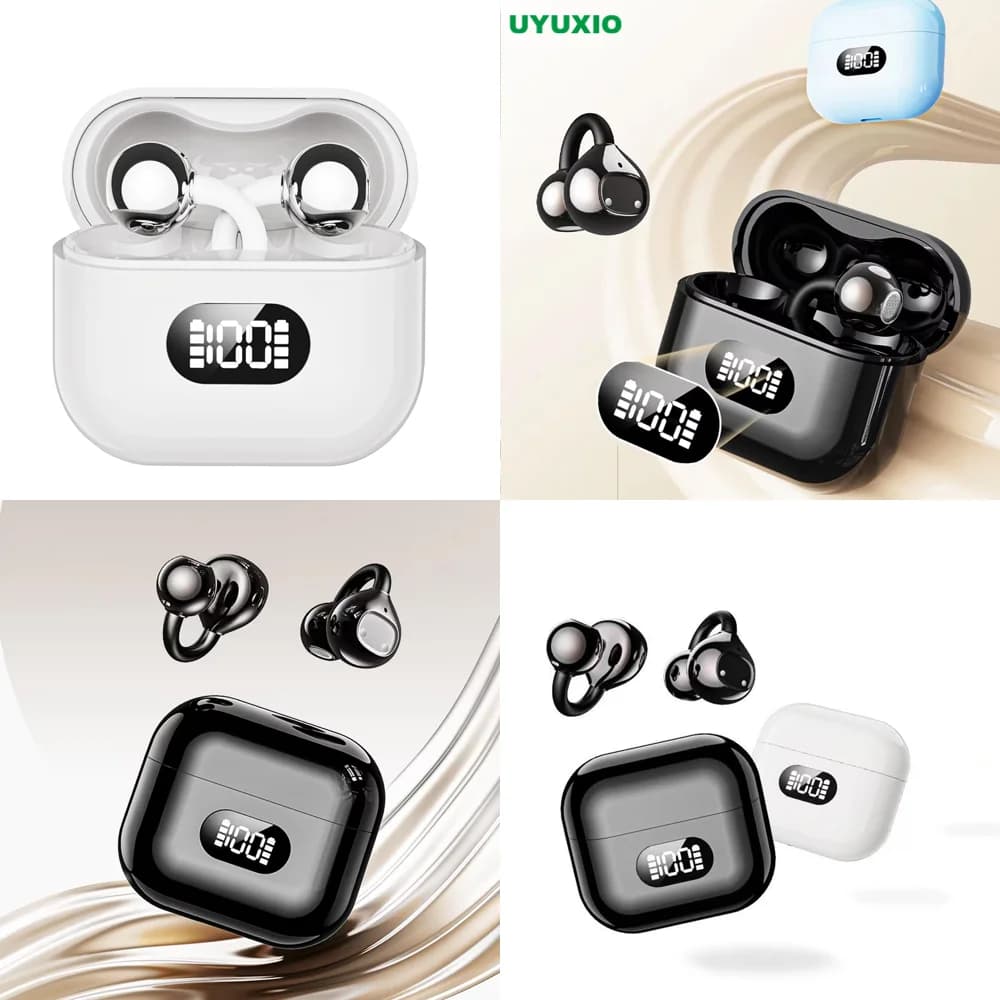 BT 5.4 OWS Ear Phone Wireless with LED Display Deep Bass Stereo Earphone Clear Calls Earbuds for Travel Business New Products