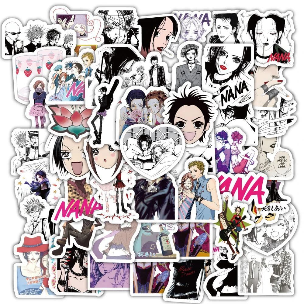 60 Adesivi Anime NANA, Graffiti Cool, Decorazioni per Bambini, Skateboard, Laptop, Moto, Telefono, Auto, Impermeabili, Regalo