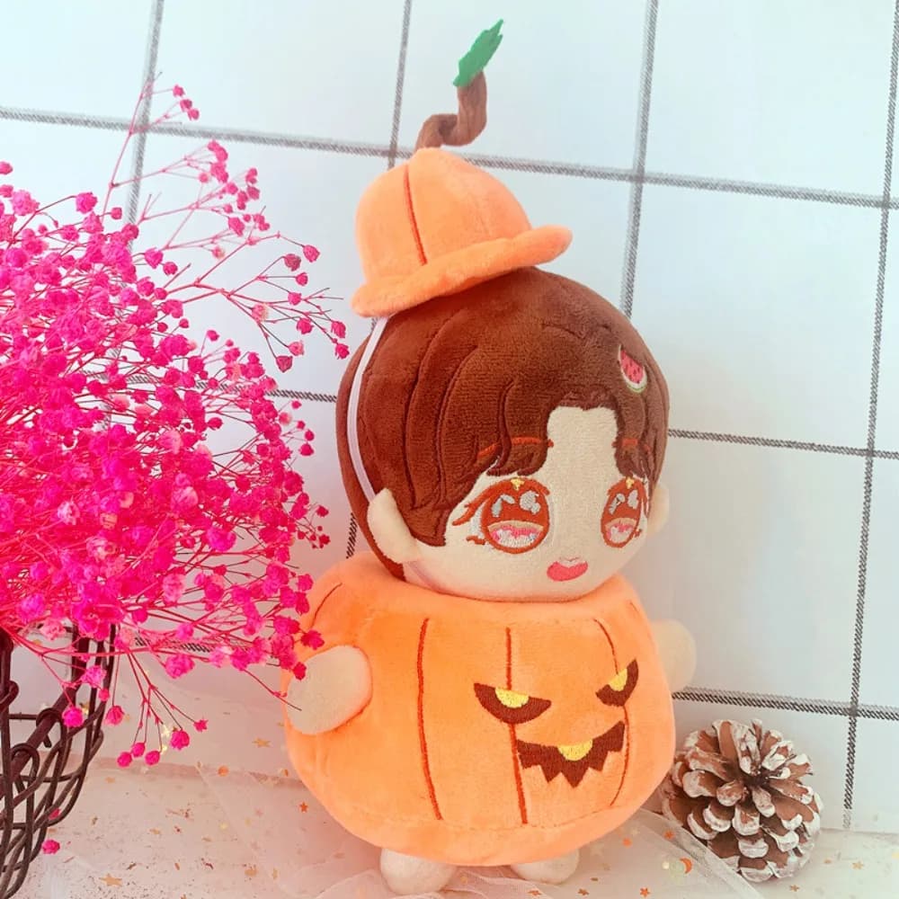 Vestire bambola di cotone vestiti di zucca set cappello arancione bambola di cotone vestito di Halloween bambole di moda Kawaii vestiti accessori per bambole