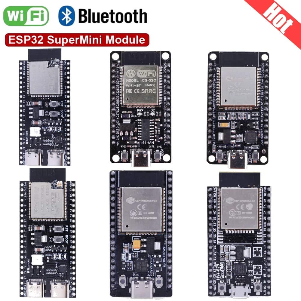 SuperMini ESP32-S3 ESP32-C3 ESP32-H2 ESP32-C6 Super Mini WiFi BT Bluetooth Module