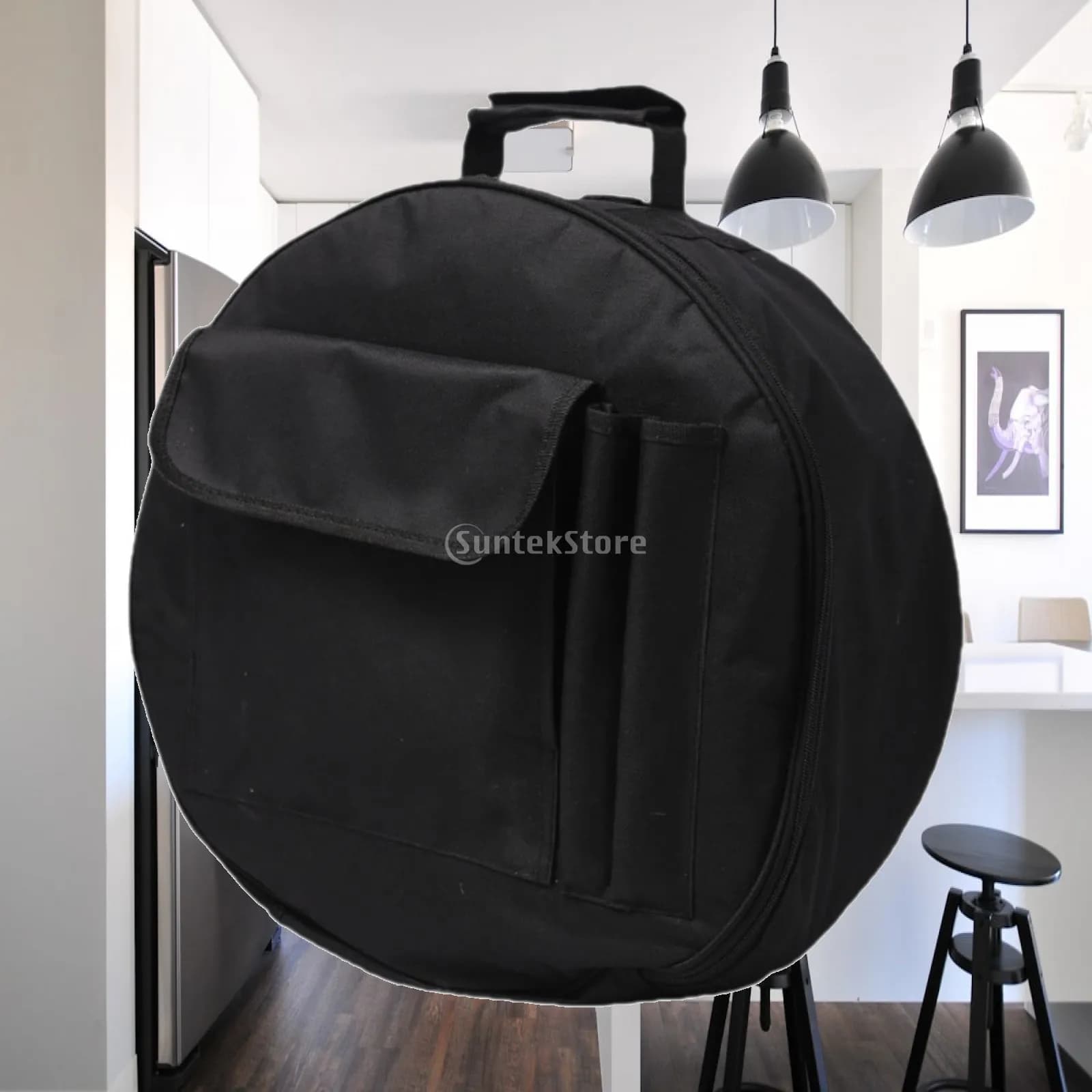 Waterproof Snare Drum Case Padded Drum Storage Bag Portable Drumstick Holder for 13 Inch 14 Inch Practice Performance