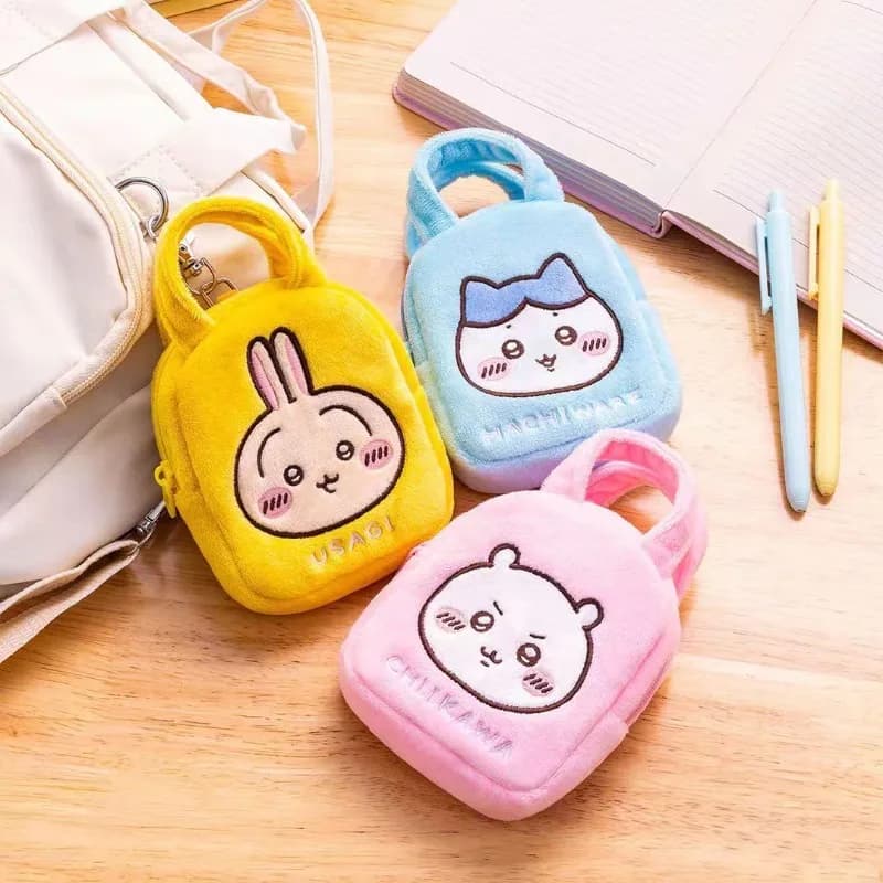 Hot Chiikawa Usagi Plush Coin Purse Compact Mini Wallet Zipper Pouch Thick Durable Fashion Small Item Organizer Bag Charm 2026