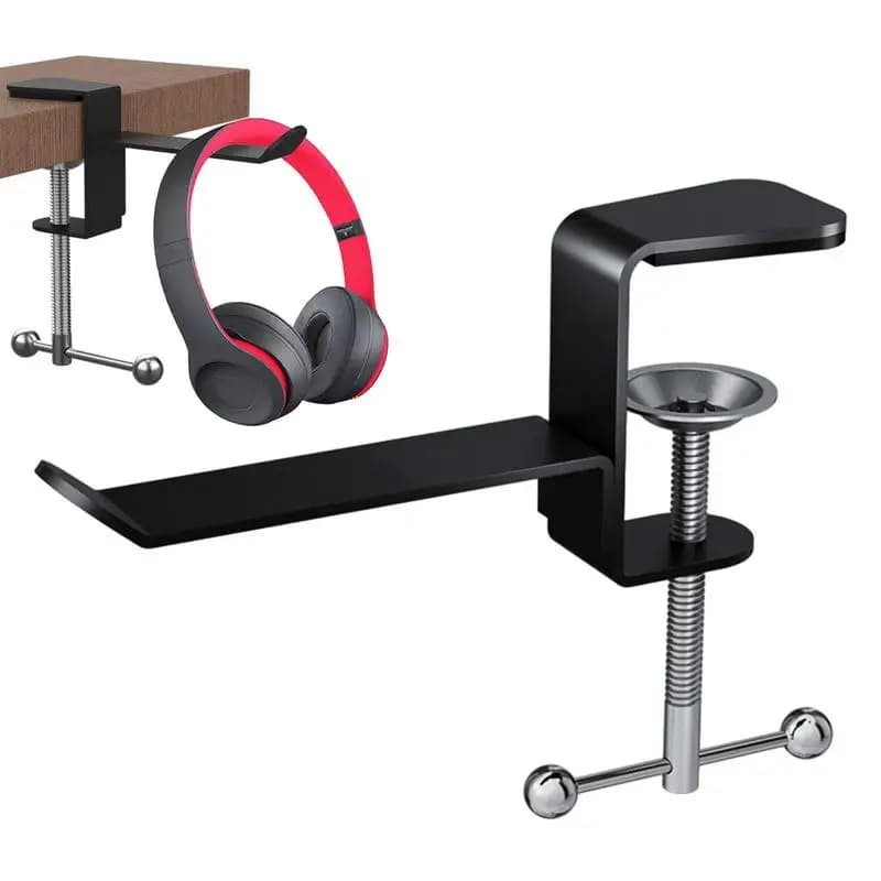 Supporto universale per cuffie Gancio per clip Supporto per cuffie Morsetto da tavolo Supporto da scrivania Gancio per ufficio Staffa per supporto per cuffie Espositore