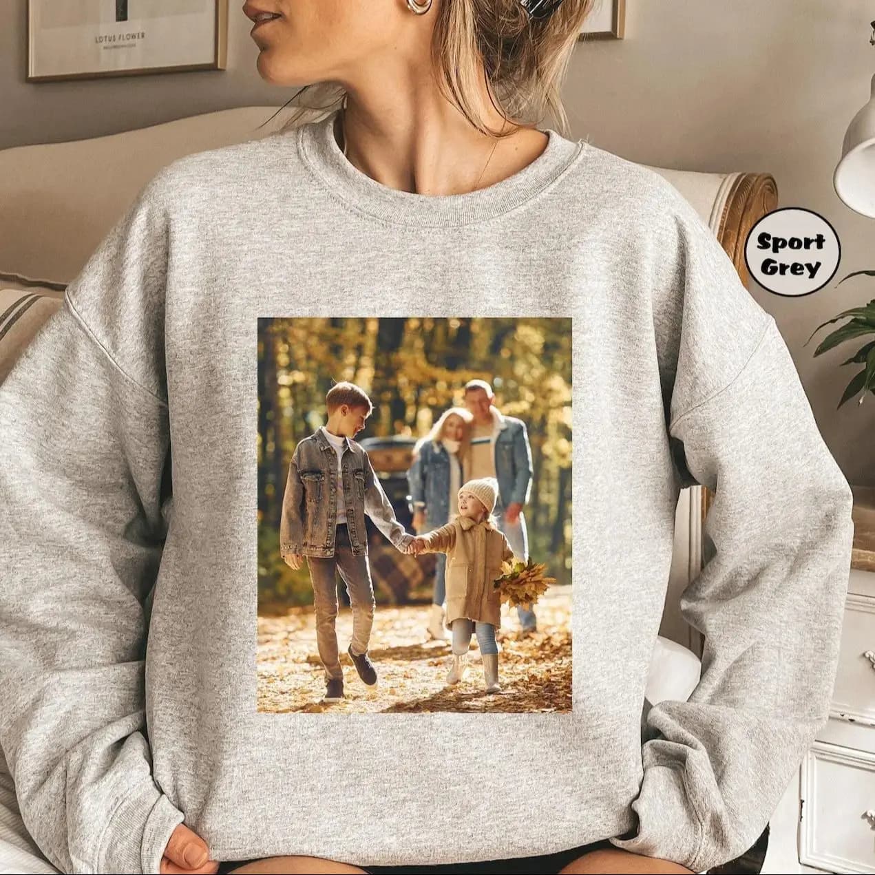 Felpa Personalizzata con Foto, Outfit per Coppie, Felpa con Viso, Testo, Logo o Immagine Personalizzati, Idea Regalo