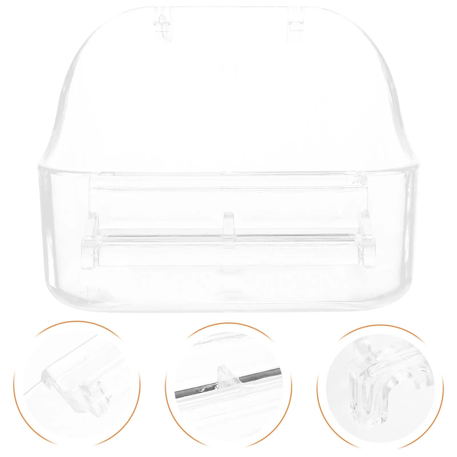Contenitore per Cibo per Uccelli, Vasca da Bagno per Pappagalli, Gabbia Doccia Riutilizzabile, Accessori e Forniture per il Bagno degli Uccelli, Vasca per Pappagallini, Articoli per Uccelli
