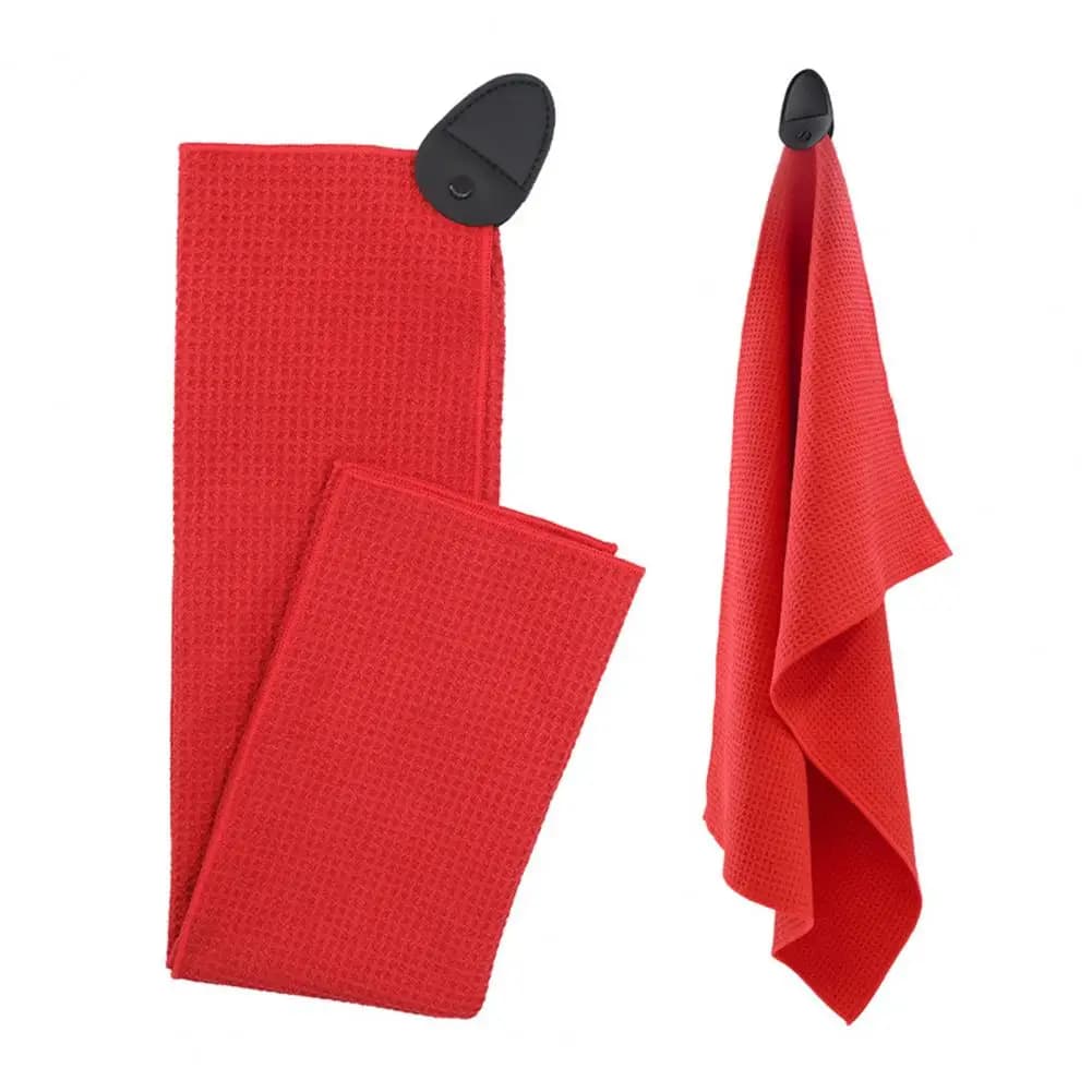 Asciugamano da golf magnetico Panno per pulizia palline da golf Blocco modello waffle Panno Accessori da golf Tenere per borse da golf Carrelli Mazze