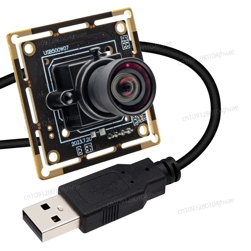 ELP 5MP HD PC Webcam IMX335 Nessuna distorsione Visione artificiale Mini fotocamera USB 30fps per sistemi di analisi traiettoria di swing da golf