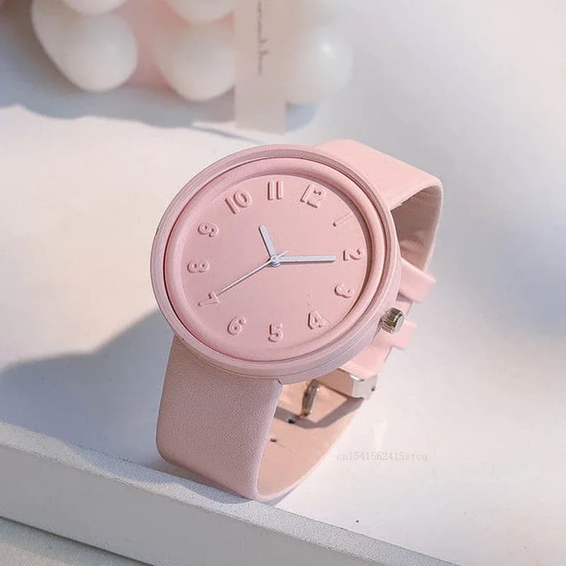 Fashion Simple Quartz Watch Women's Ins Men's And Women's Style Round For Leisure Vintage Wrist Relogio Female Reloj Mujer