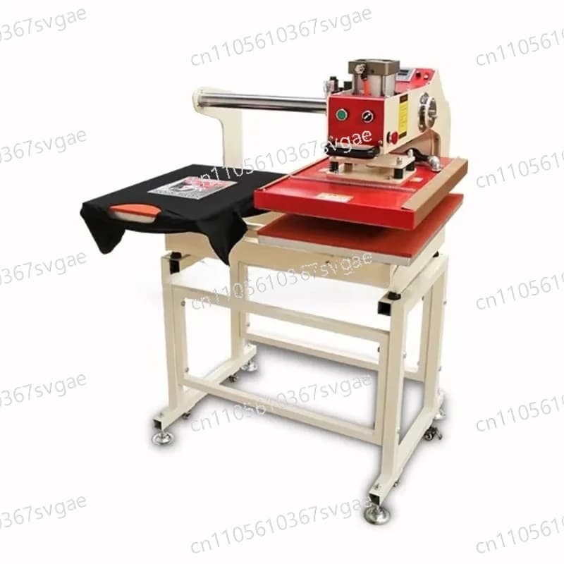 Stampante per magliette 38x38CM, strumento automatico per stampa a caldo, macchina pneumatica a doppia stazione per stampa a caldo fai da te