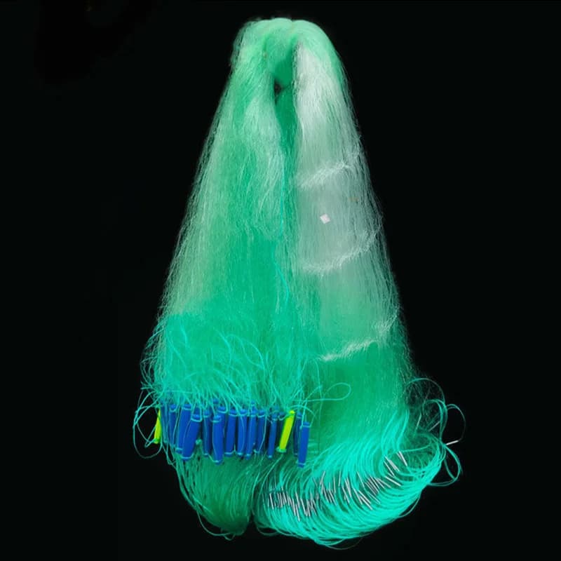 Lawaia 40M Explosion-Proof Floating Gillnet Three-layer Sinking Net Fishing Net Hanging Net Green Silk Sticky Net
