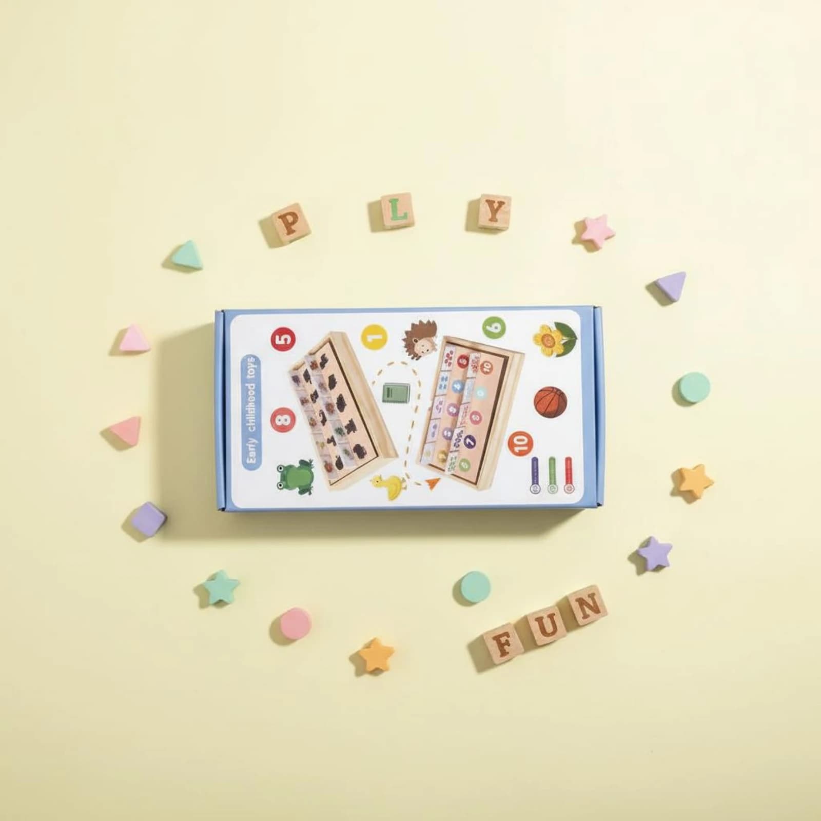 Gioco Educativo di Abbinamento Ombre e Numeri, Set di Giochi Educativi per la Coordinazione Occhio-Mano per Bambini 3-6 Anni