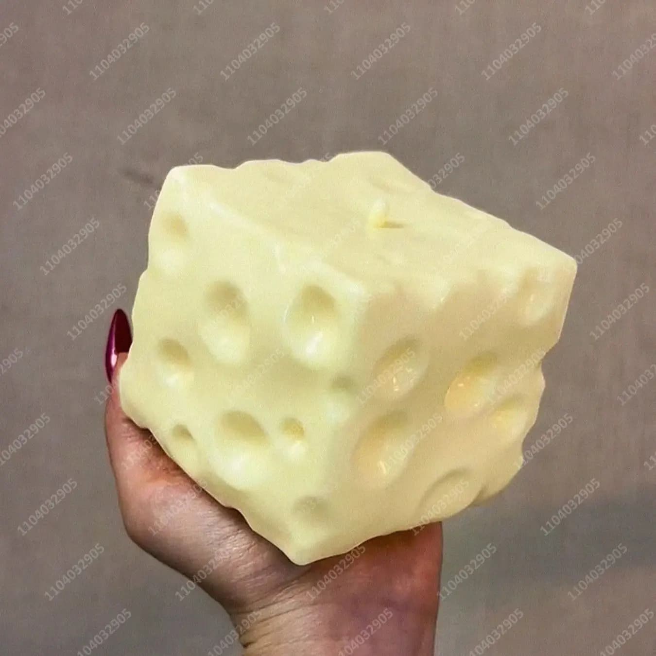 Jumbo Cheese Cube Palla antistress Grande formaggio Shapeable Squeeze Ball Non-Bounce Fidget Toy ASMR Sensoriale Anti-stress Regalo di Natale