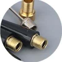 【rrkxa】2set Kit adattatore ugello ago palla Valvola aria gonfiabile Pompa a sfera Ago per calcio Basket Calcio Pneumatico bici