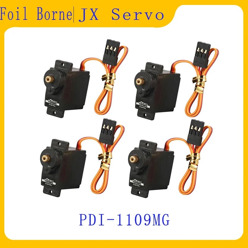 4PCS JX Servo PDI-1109MG 9g 2.5kg Metal Gear Digital Mini Servo per ala fissa 1/18 RC Auto Barca Robot Braccio Elicottero
