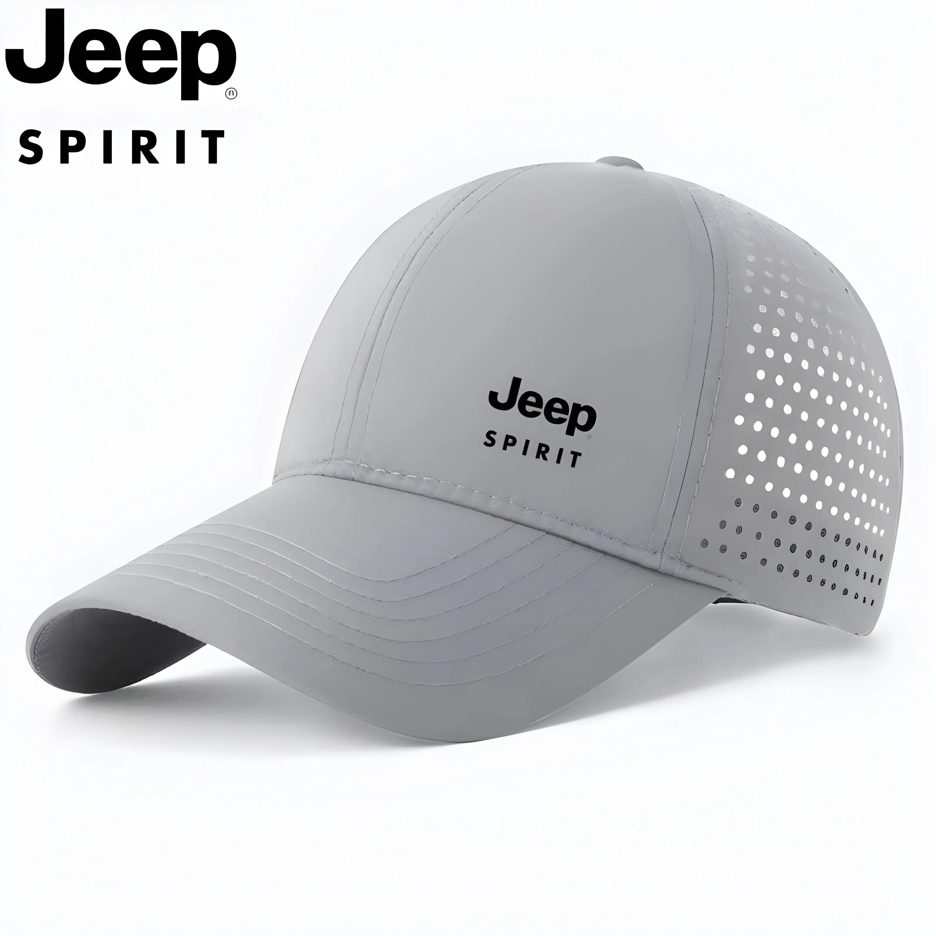 JEEP Quick drying Baseball Hat Summer Mesh Men's and Women's Sunshade, Breathable Sunscreen, Duck Tongue Hat