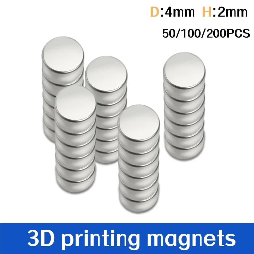 3d printers accessories For bambu lab 3D printer 4x2mm Powerful Circular magnet 3d printing magnets DIY creative model component