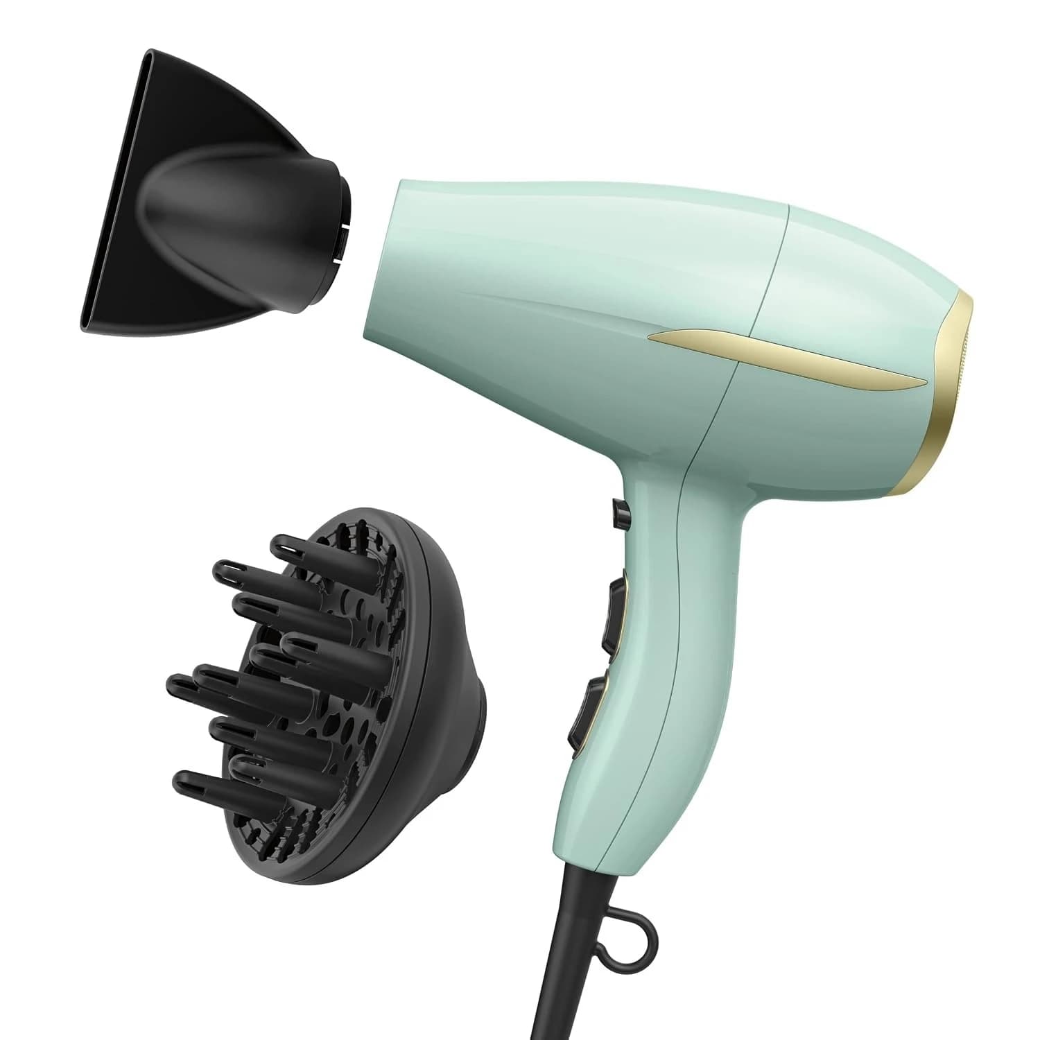 by Heat Protect Hair Dryer with Diffuser | Blow Dryer with Advanced Heat Protect Helps Minimize