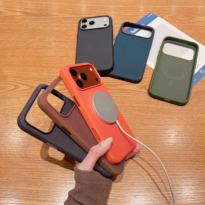 High Quality Original Technology Woven Case For IPhone 17 16 15 14 13 Pro Max 17 Air Official For Magsafe Magnetic Protect Cover