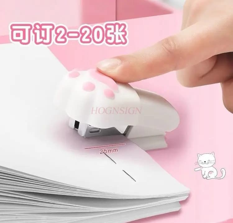 Mini cucitrice Cat Claw, cucitrice per studenti carina, cucitrice piccola, tipo senza sforzo