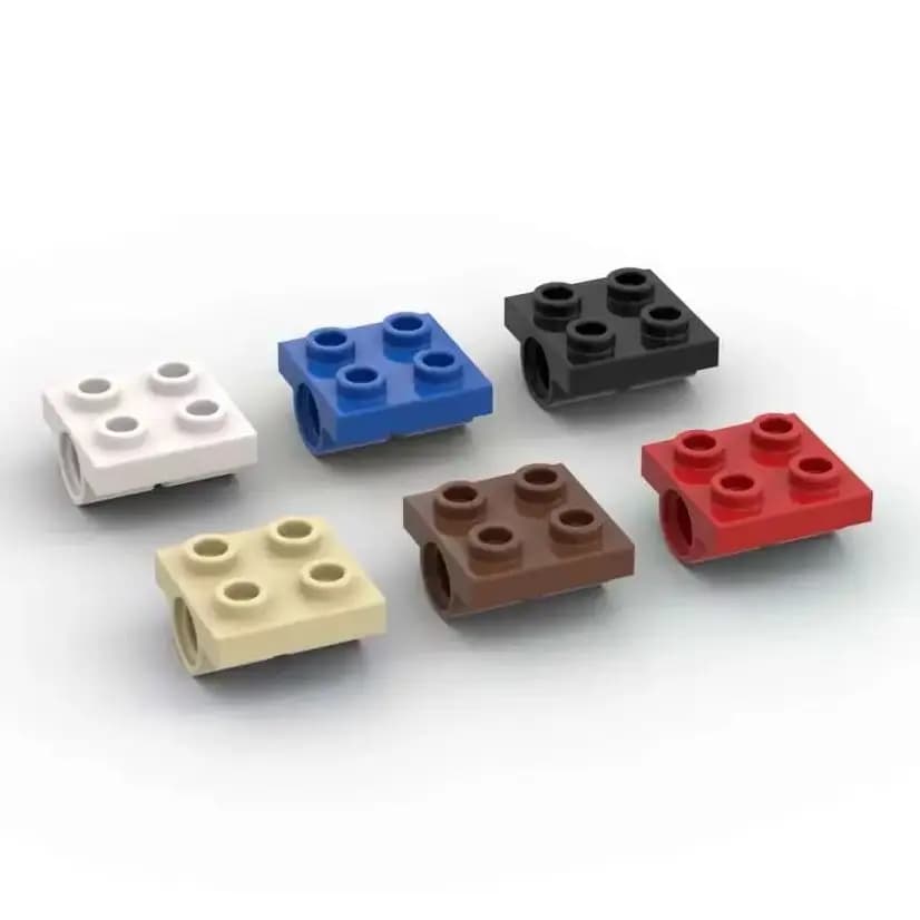 MOC 10PCS Puzzle Particelle 2817 Modificato 2x2 Con Fori Perno Building Blocks Piastra Mattoni Giocattolo Per Bambini Regalo Di Compleanno Dropshipping