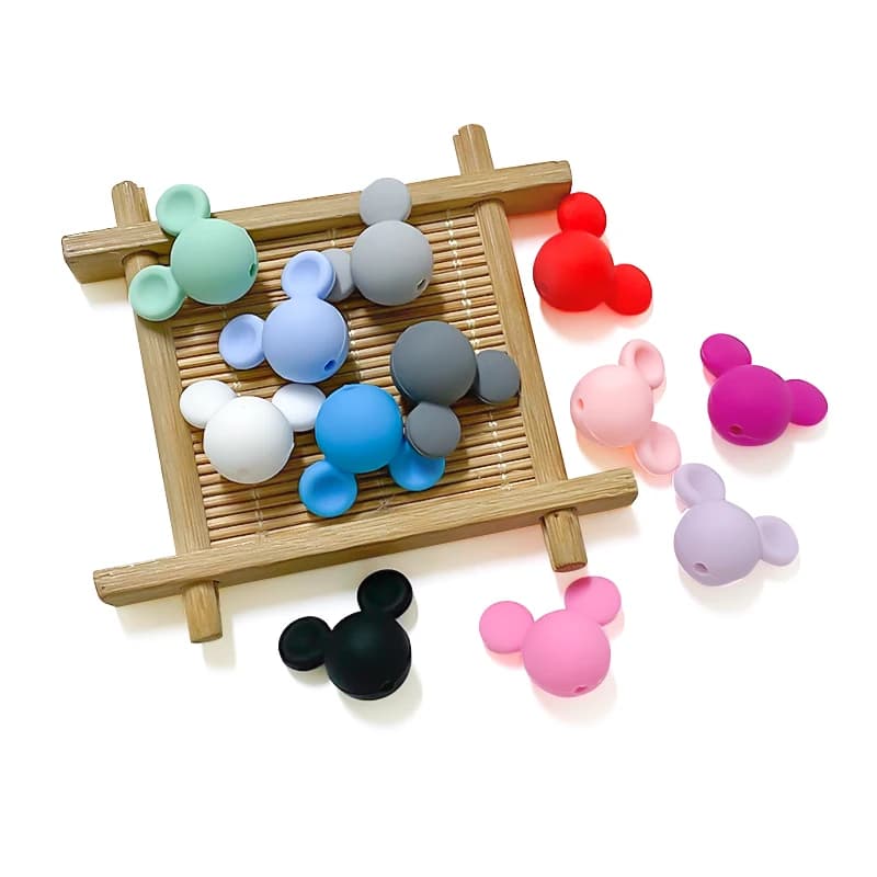 10pcs Silicone Mini Beads Baby DIY Pacifier Chain Accessories