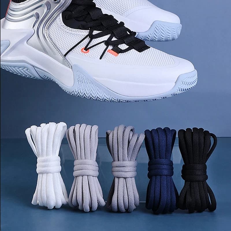 1 paio di lacci per scarpe da basket, lacci semicircolari per uomo e donna, lacci sportivi/resistenti all'usura per corsa