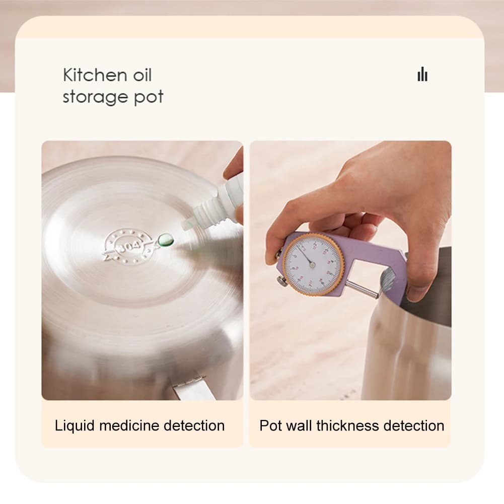 Friggitrice da Cucina 1.5/2L con Filtro, Pentola Versatile in Acciaio Inox Antisgocciolamento per Friggere Patatine Fritte