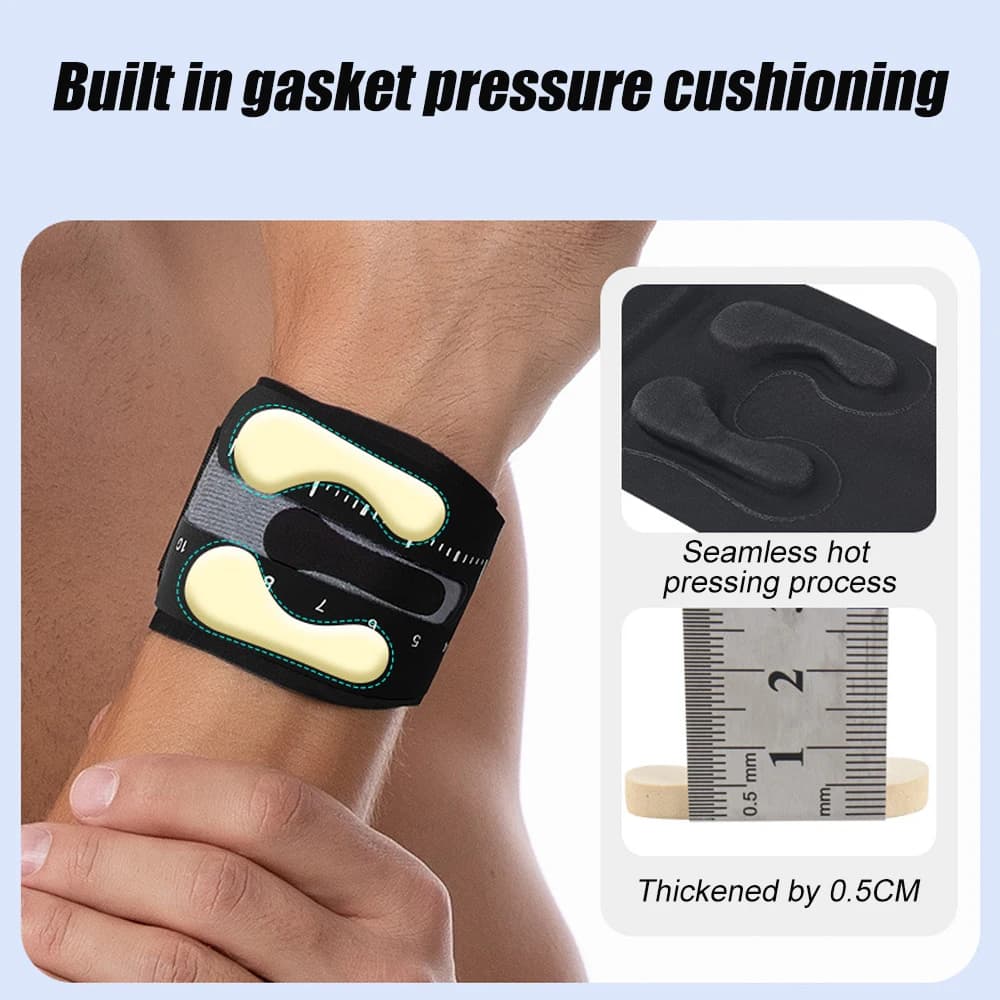 1 tutore da polso professionale TFCC e supporto di compressione regolabile - fascia da polso stabilizzante per sollevamento pesi, artrite, sport