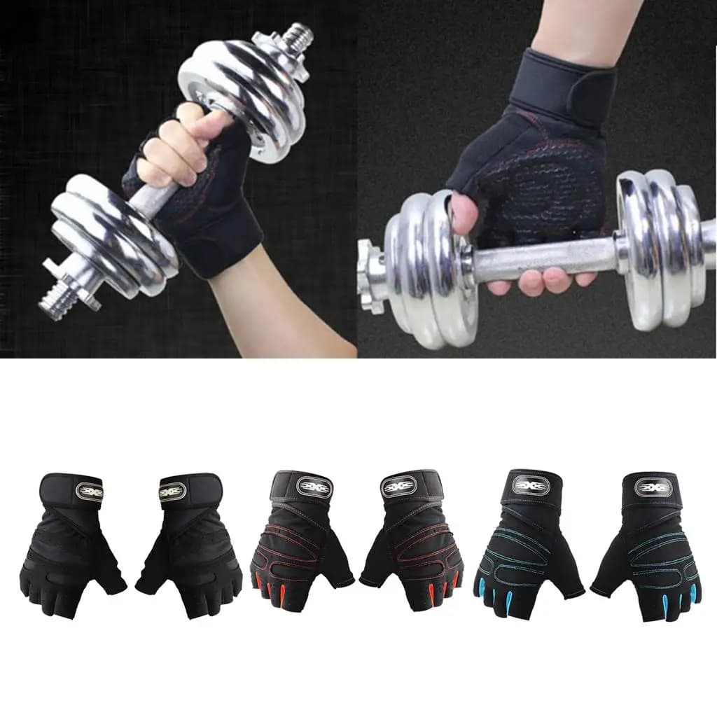 Cycling Gloves Men's/Women's Mountain Bike Gloves Half Finger GYM Gloves Anti Slip Shock Breathable Cycle Gloves