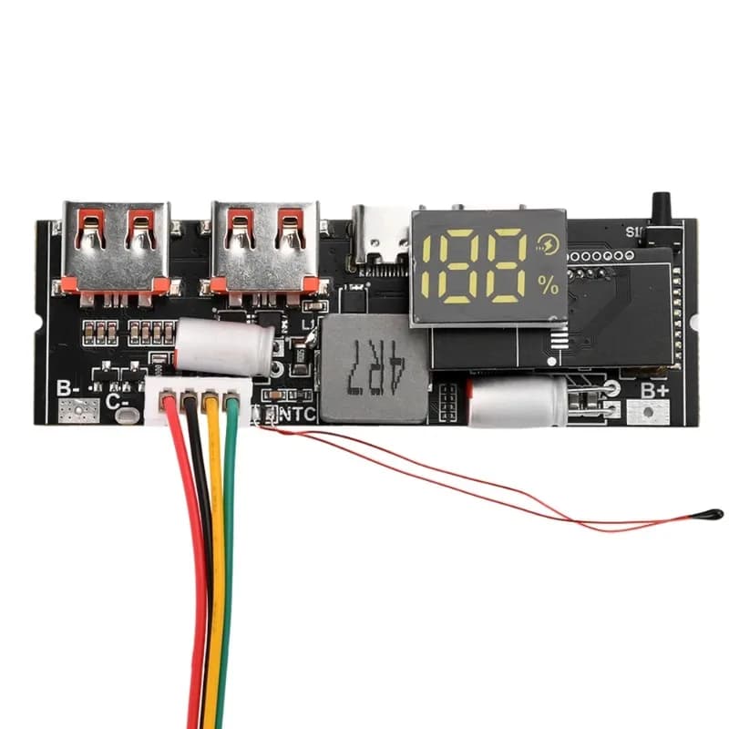 Power Bank 65/100W con Ricarica Super Veloce Bidirezionale per Modulo di Ricarica Rapida VC, Scheda Madre DIY 3/4/5S