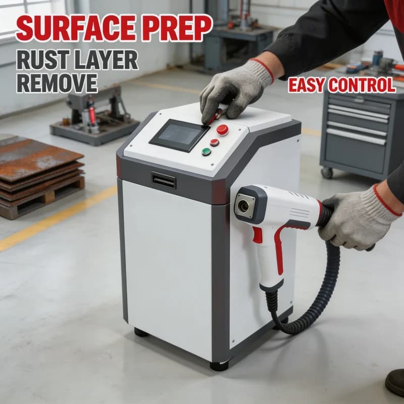Heavy Duty Handheld Fiber Laser Cleaning Machine 2000W Portable Industrial Metal Surface Paint And Oil
