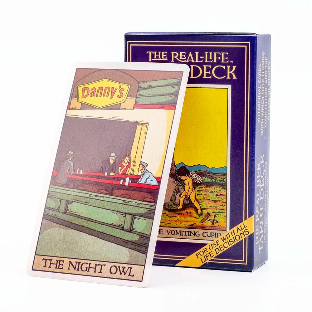 Il mazzo dei tarocchi della vita reale 78 pezzi 10,3 * 6 cm versione inglese mazzo di oracoli per ragazze giochi da tavolo per riunioni di famiglia di vendita caldo