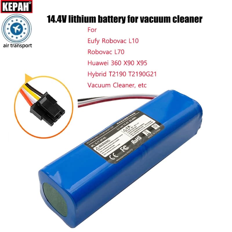 14V/14.8 Original lithium battery，4S2P,for Eufy Robovac L70 L10 Hybrid T2190 Qihoo 360 S9 X95 X90 Robot Vacuum Cleaner Battery