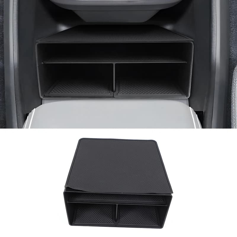 Per Audi Q5/Q4 Etron Auto Console Centrale Scatola di Immagazzinaggio Organizzatore Contenitore Vassoio Accessori Interni