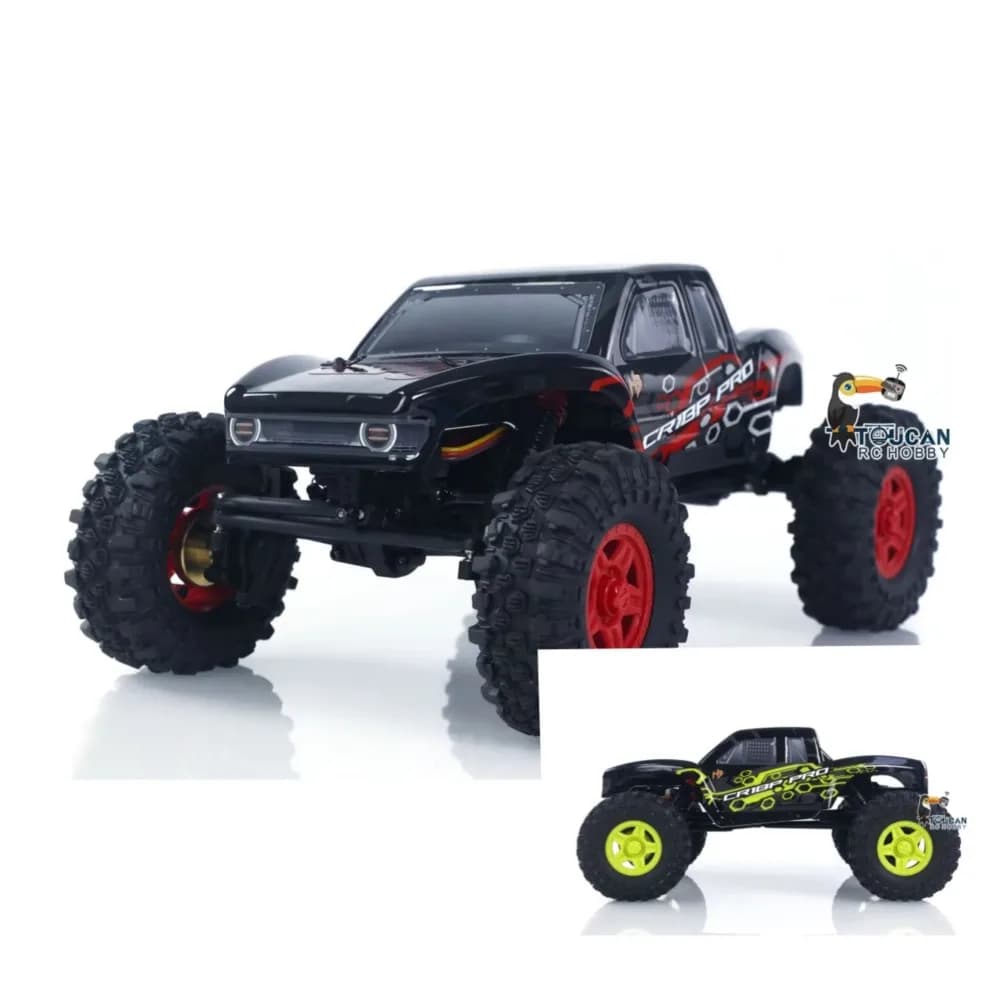 2.4G 1/18 RC Rock Crawler Auto CR18P PRO 4WD Telecomando Crawler Veicolo Regalo RTR Hobbywing Motore Brushless ESC Caricatore USB