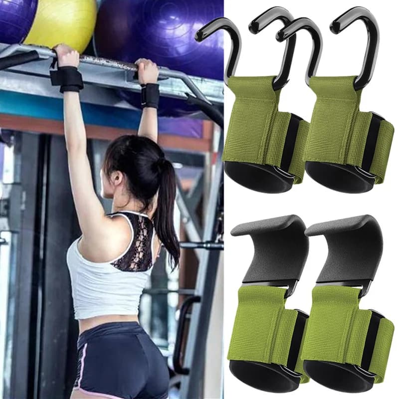 1 pcs fitness lifting weights palm guard pull-up wrist hook horizontal bar sports equipment training for strength hook for hand assistance