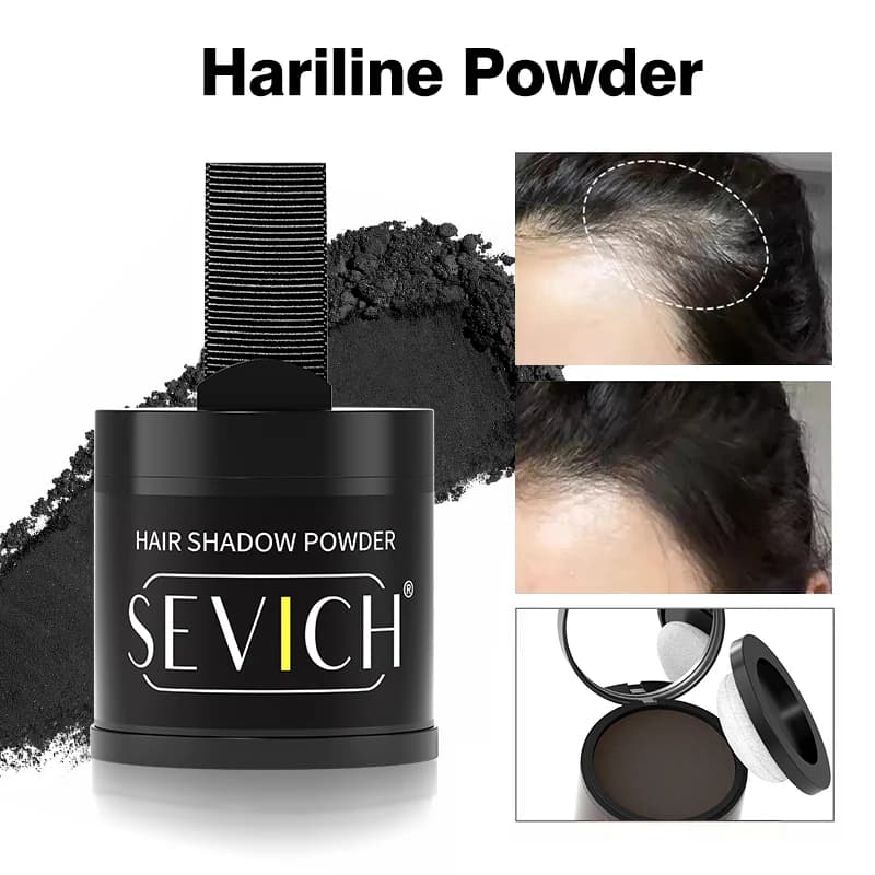Polvere per linea sottile istantanea 10g Ombretto per capelli naturale impermeabile Stick Copertura per radice nera Penna correttore per capelli per riparazione e riempimento dei capelli
