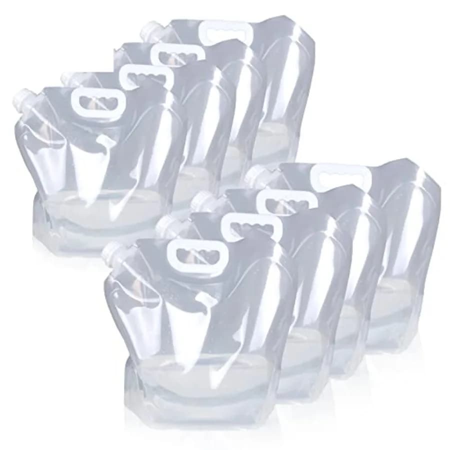 Contenitore d'Acqua Pieghevole Senza BPA, in Plastica Trasparente per Alimenti, Borraccia per Sport, Campeggio, Ciclismo, Alpinismo, Congelabile