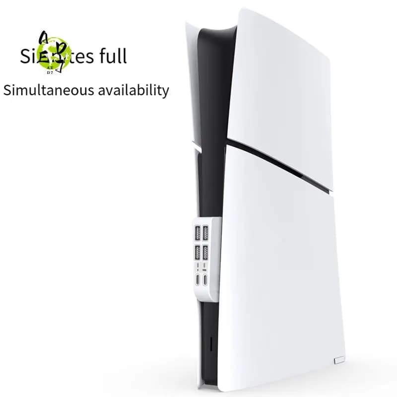 AED7-Per PS5 Slim 6-in-1 USB 2.0 HUB Trasferimento dati Extender USB Splitter portatile multifunzione