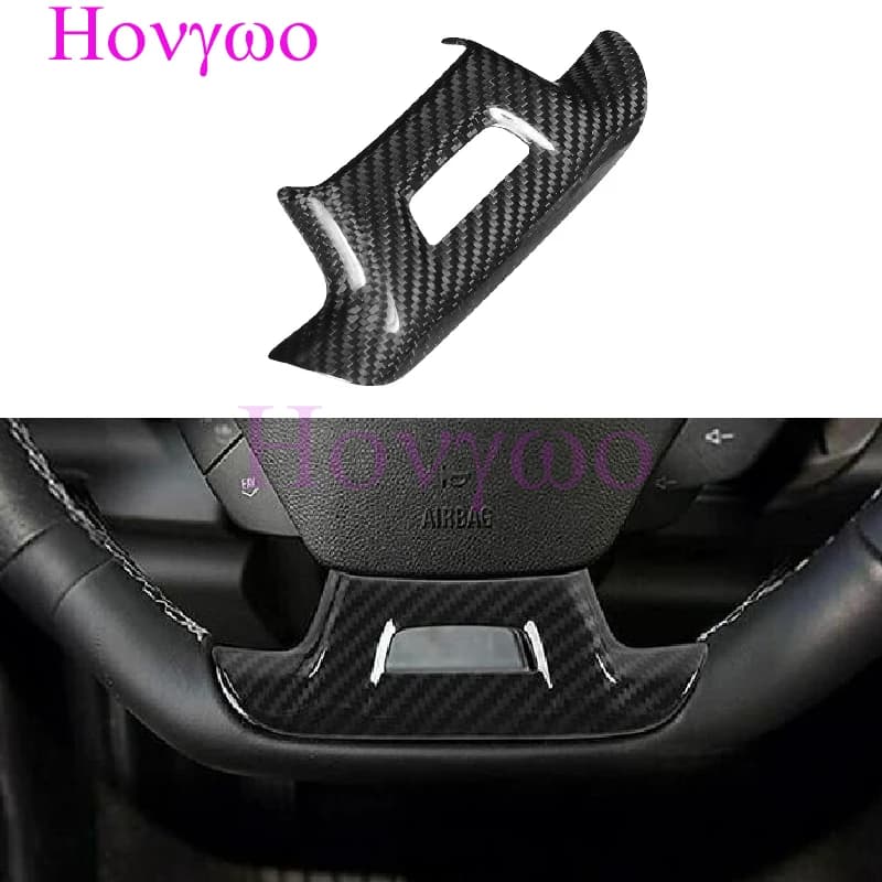 Real hard carbon fiber for Chevrolet Camaro 2016-2024 Car steering wheel cover with hole