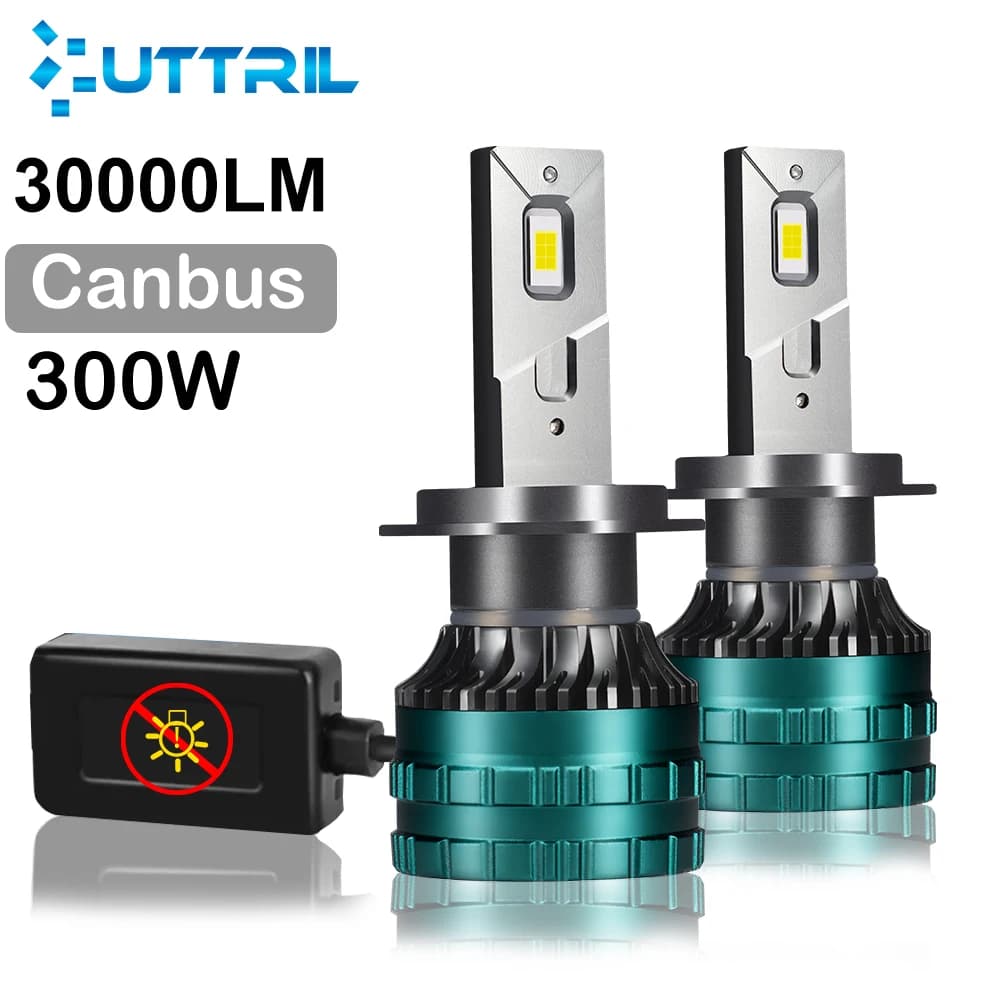 Canbus Car LED Headlight H4 LED H7 LED H8 H9 H11 H1 9005 HB3 9006 HB4 Auto LED Lamp fendinebbia CSP Chip 300W 30000LM 6000K 12V