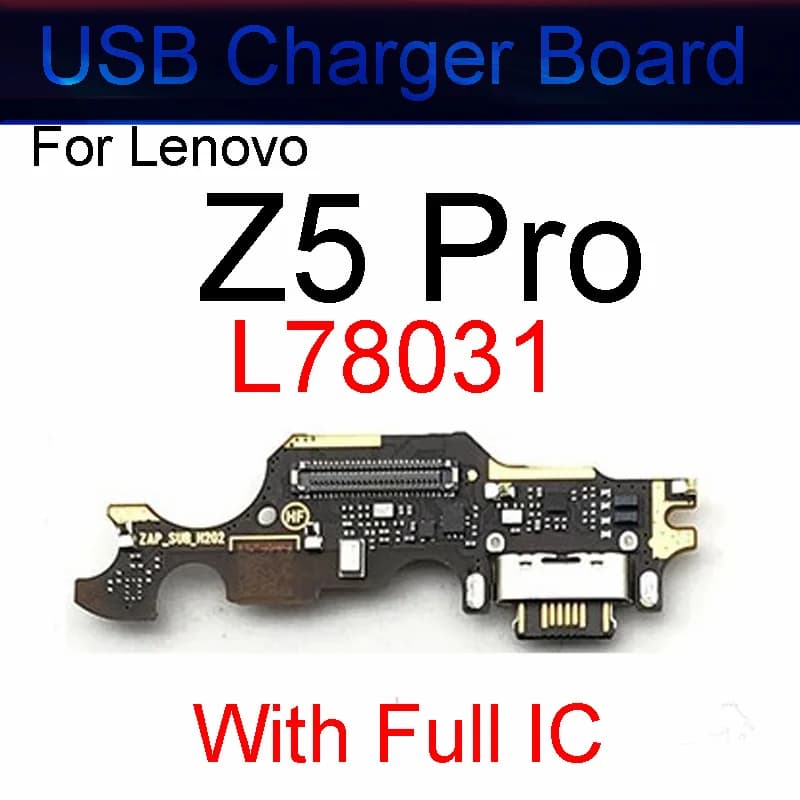 Cavo flessibile per scheda porta caricatore USB per Lenovo Z5 Pro GT L78032 parti di ricambio per scheda microfono di ricarica USB per Z5 Pro L78031
