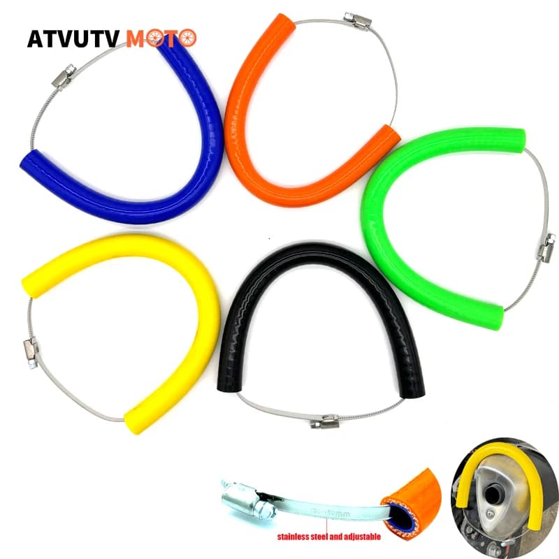 Protezione di scarico moto Scudo termico Copertura anti-caldo per KTM EXC SX SXF EXCF Honda CR CRF Yamaha Suzuki Universale