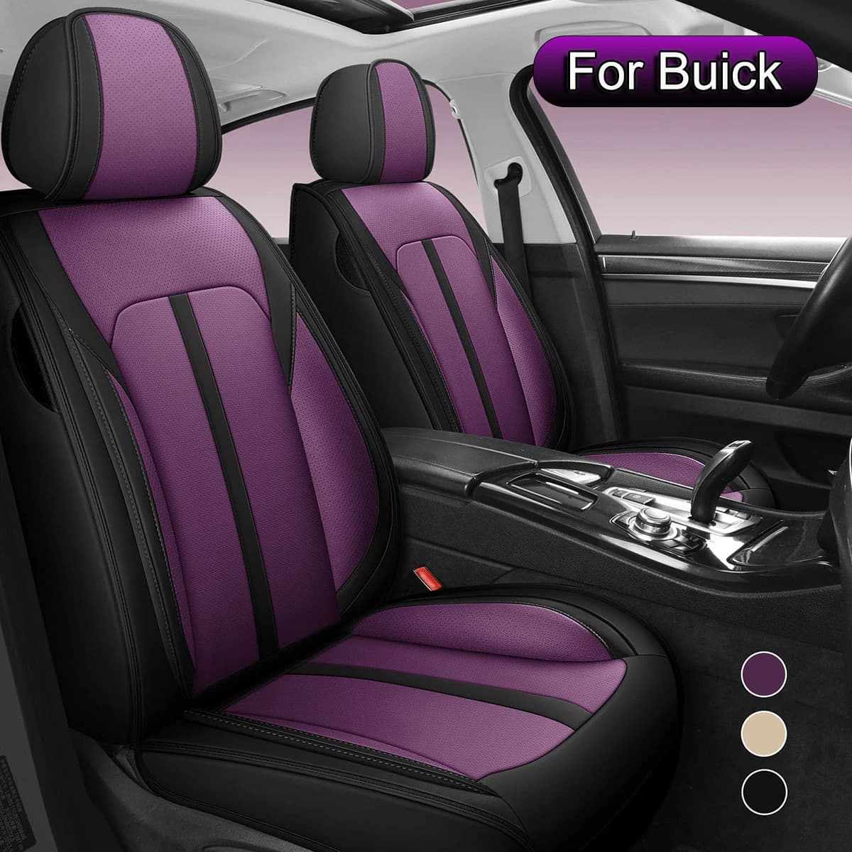 Complete set of PU leather car seat covers, suitable for Buick Envision, Verano, Velite 6, Regal, LaCrosse, Envista, Encore, Excelle